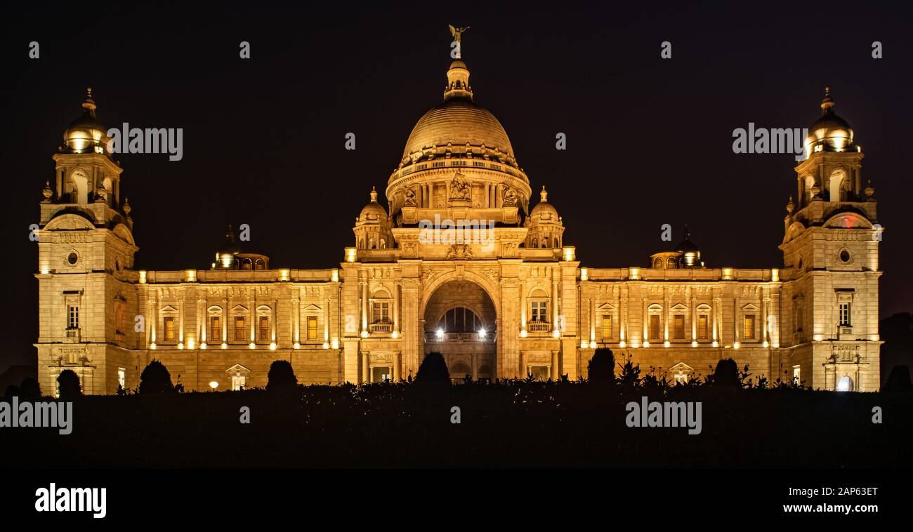 The Victoria Memorial in Kolkata, India Stock Photo
