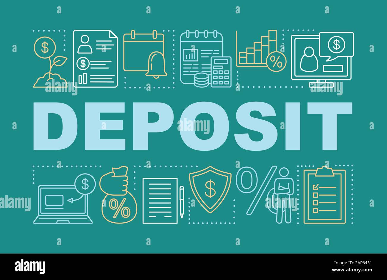 Deposit Investment Word Concepts Banner Savings Capital
