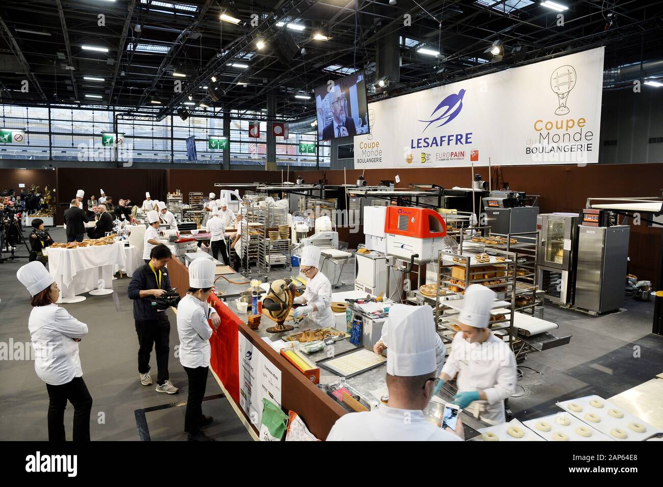 China wons the World Bakery Cup 2020 in Paris  - EUROPAIN international trade show - 14th january 2020 Stock Photo