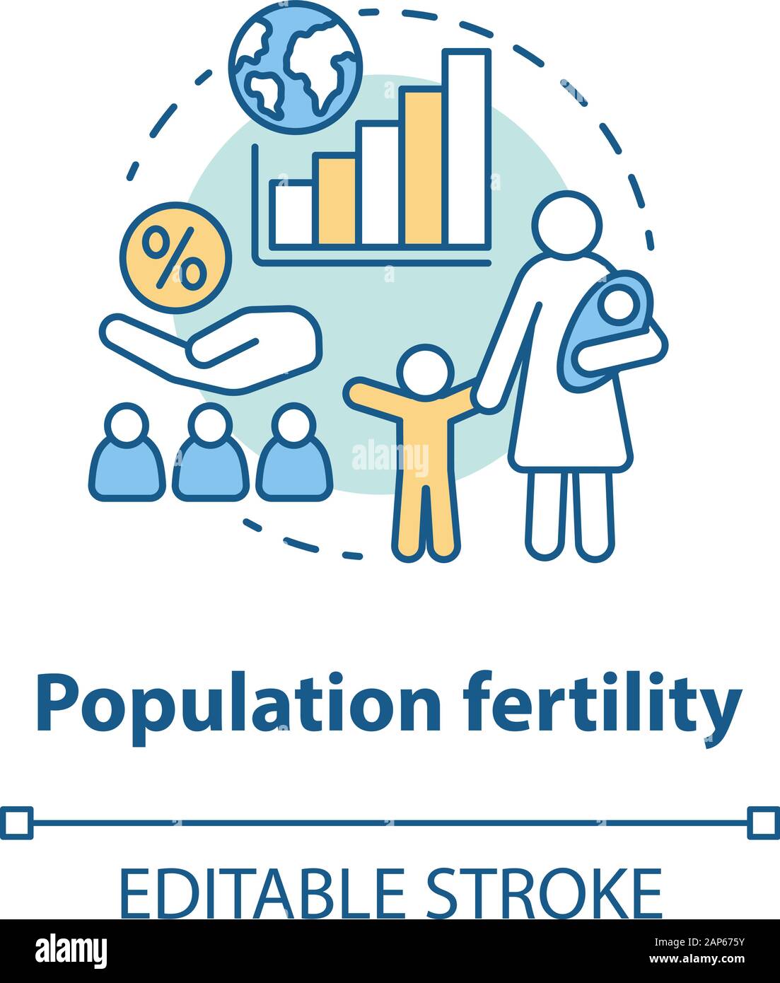 Population Fertility Concept Icon Birthrate Idea Thin Line Illustration Birth Control In Different Countries Planned Parenthood Vector Isolated Ou Stock Vector Image Art Alamy