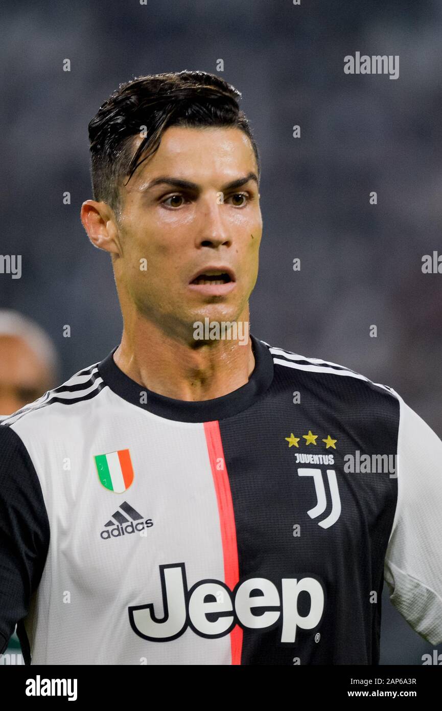Turin - Oct 22, 2019: Cristiano Ronaldo 7 portrait. Juventus - Lokomotiv  Moscow. UEFA Champions League. Mathcday 3. Allianz Stadium Stock Photo -  Alamy