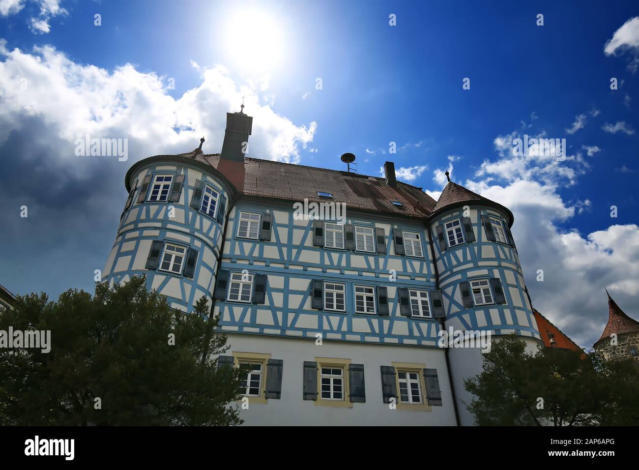 Obersontheim is a worth seeing city in Germany Stock Photo
