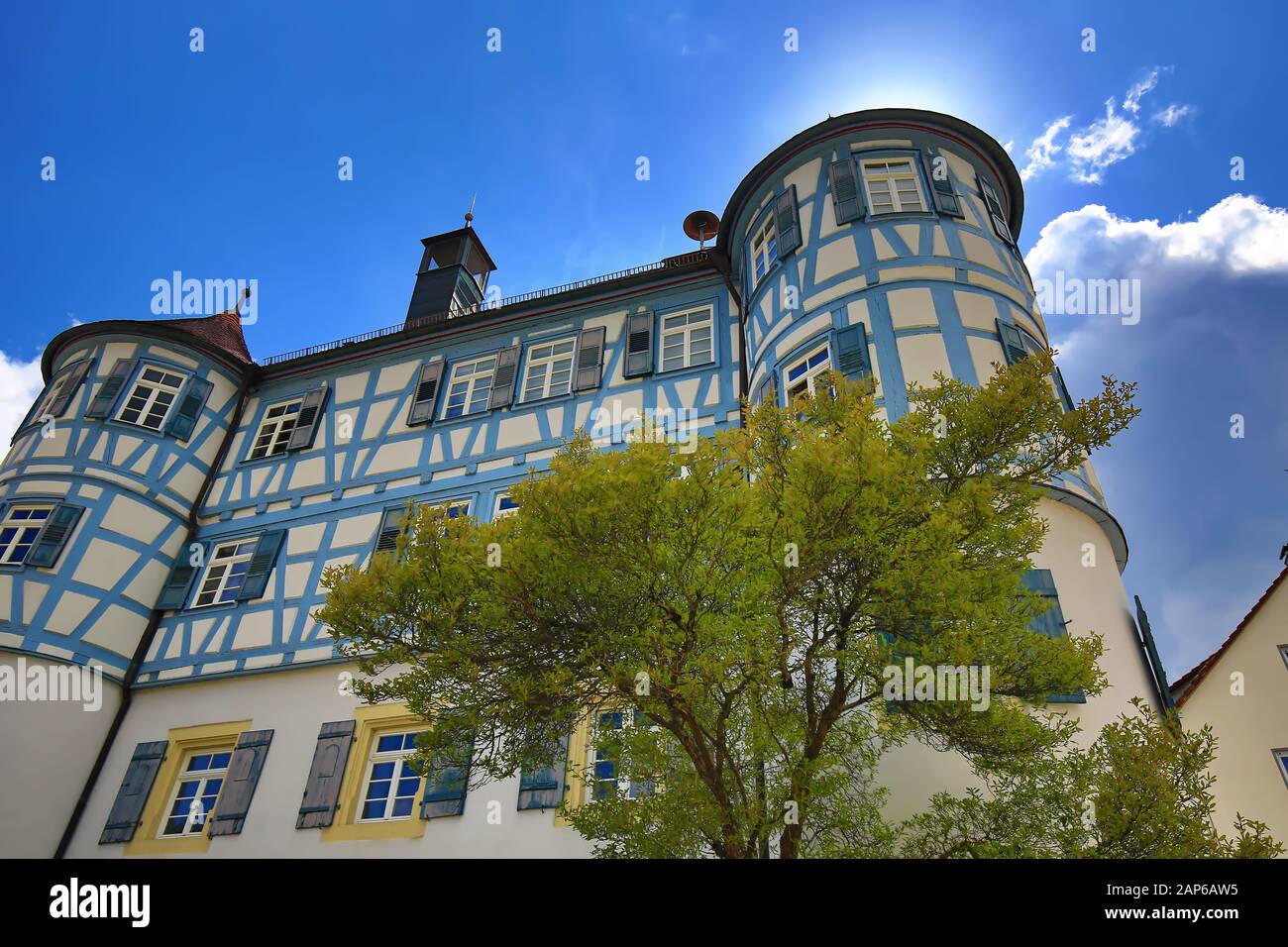 Obersontheim is a worth seeing city in Germany Stock Photo