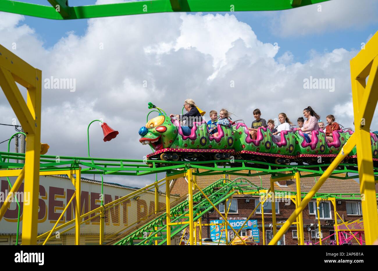 Fairground fun signs rides hi-res stock photography and images - Alamy