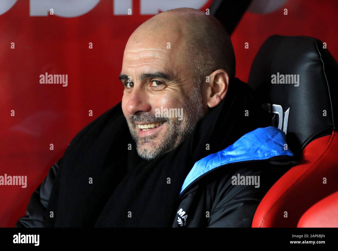 Manchester City Manager Pep Guardiola Before The Premier League Match At Bramall Lane Sheffield 1804