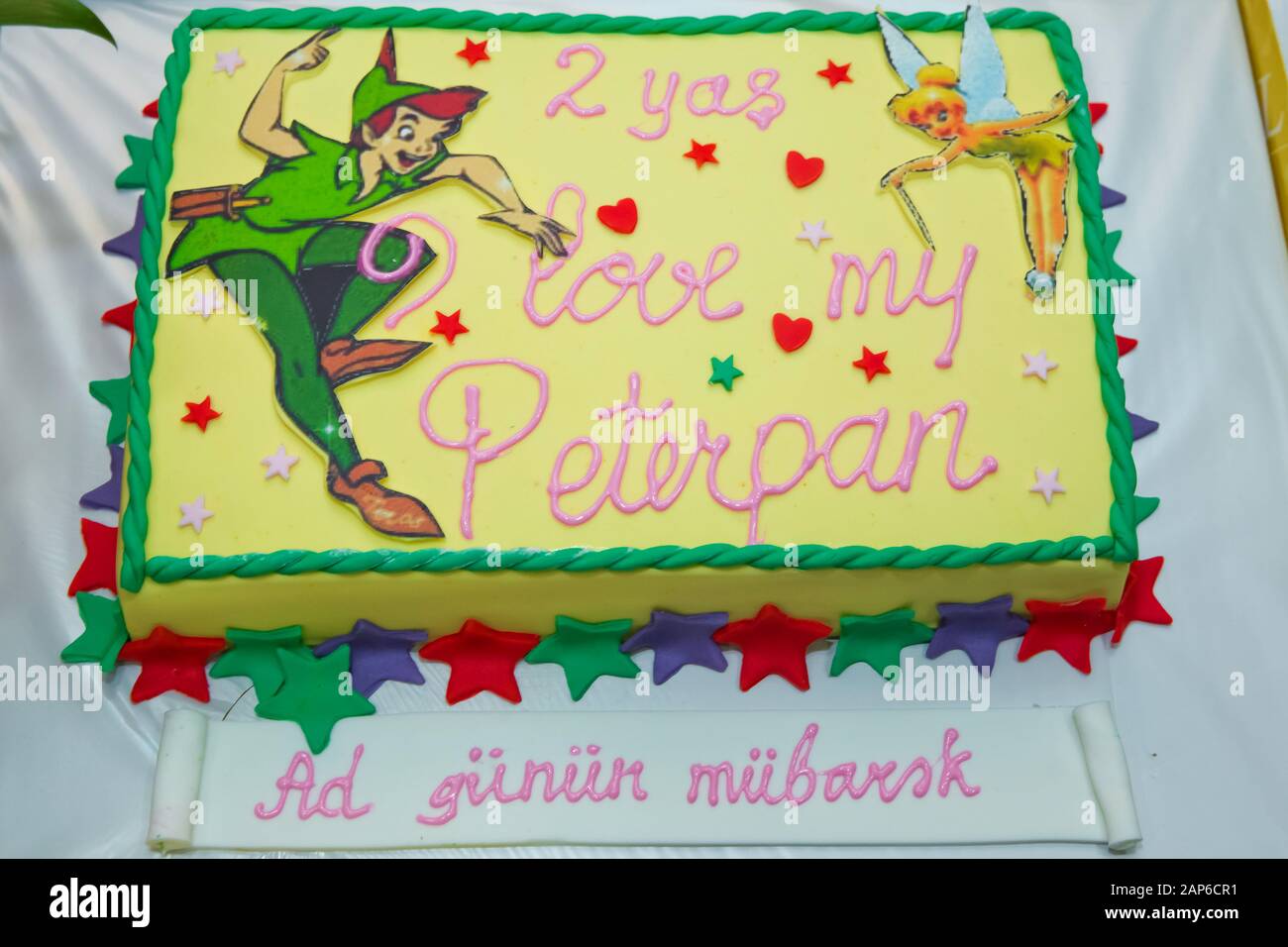 The little boy LOVED it Peter Pan Cake . My version of Peter Pan