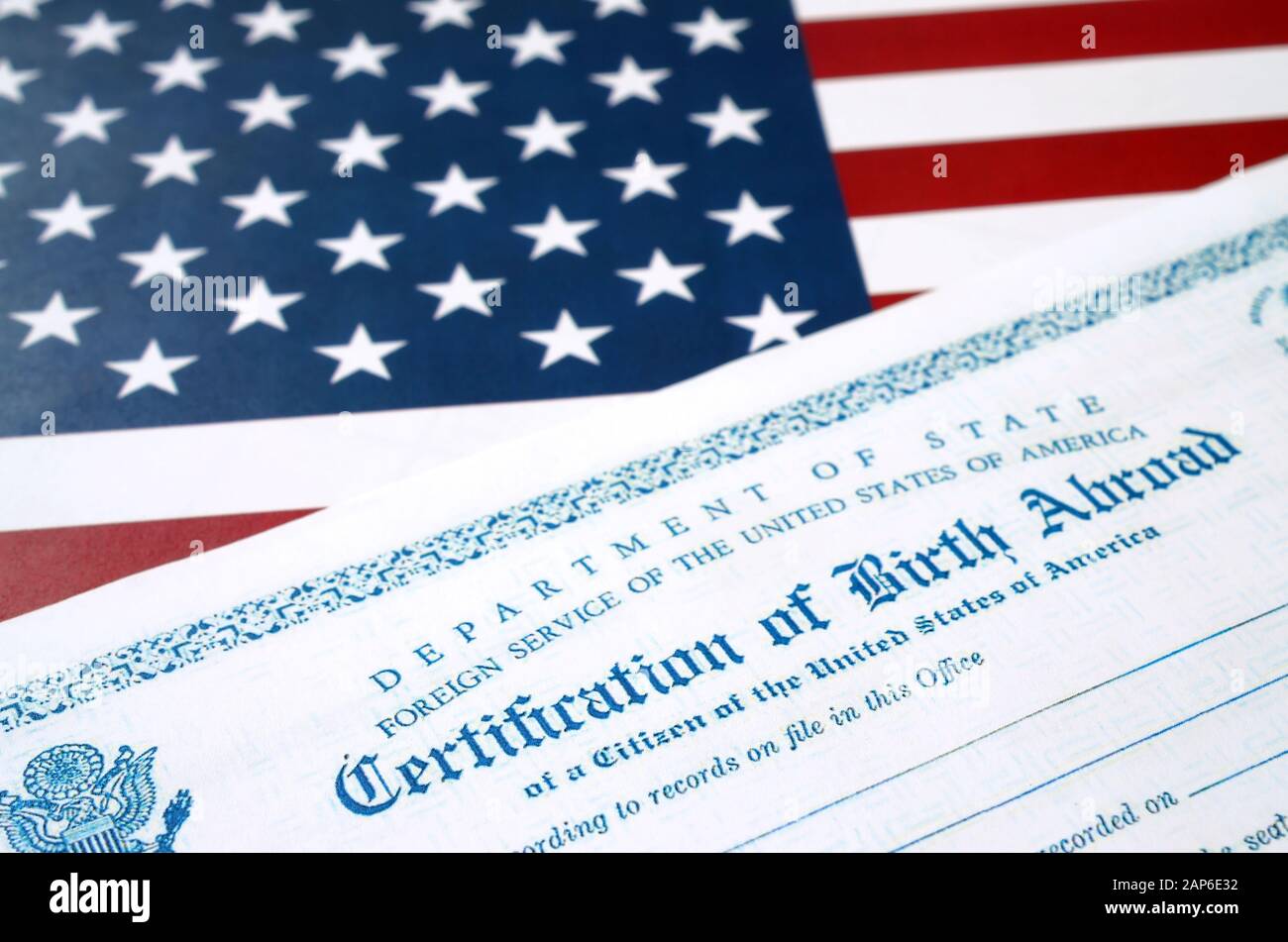 Birth Certificate Usa Stock Photos Birth Certificate Usa Stock