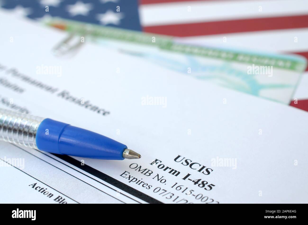 I485 Application to register permanent residence or adjust status form