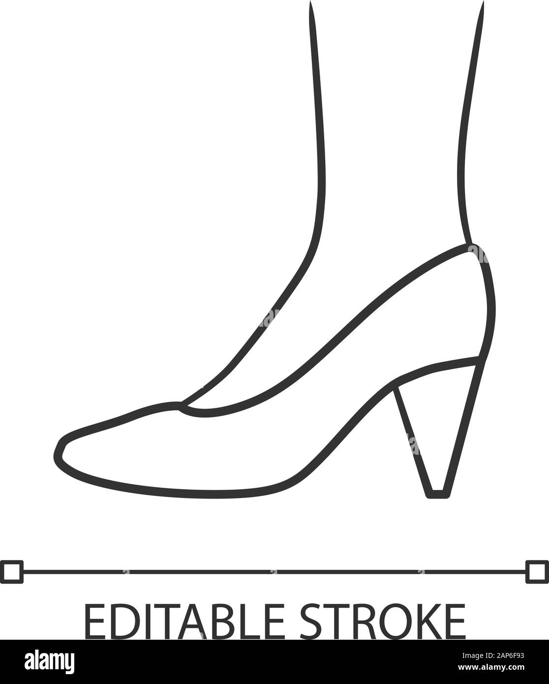 Woman high heels stiletto heels Stock Vector Images - Alamy
