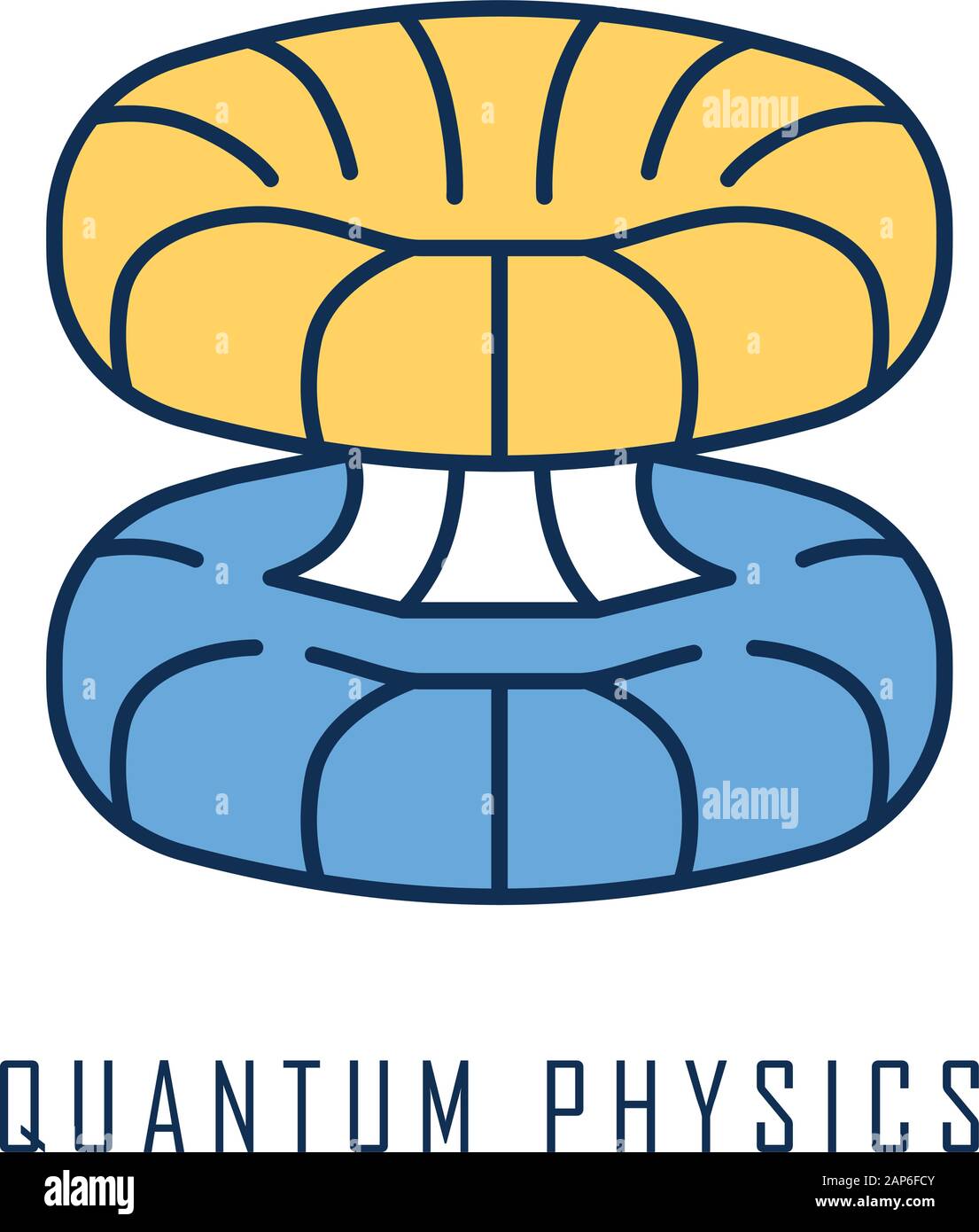 Quantum physics color icon. Nuclear energy phenomenon. Futuristic  nanotechology. Quantum mechanics theoretical model. Nuclear fusion. Major  physics br Stock Vector Image & Art - Alamy