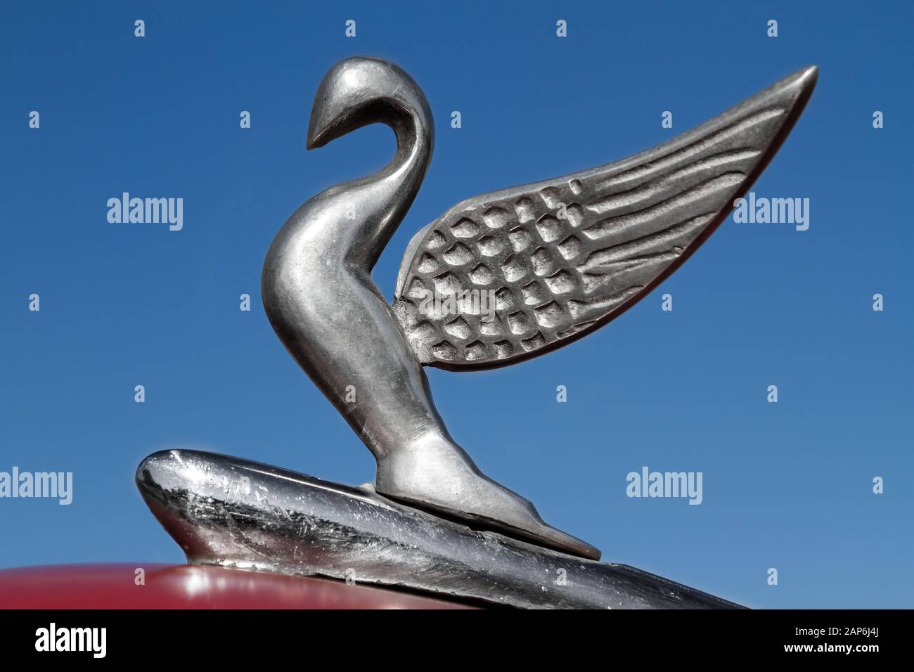 Vintage car hood ornament chrome hires stock photography and images