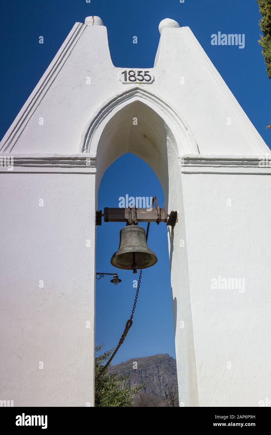 Colonial Clock Tower Franschhoek SouthAfrica Stock Photo Alamy