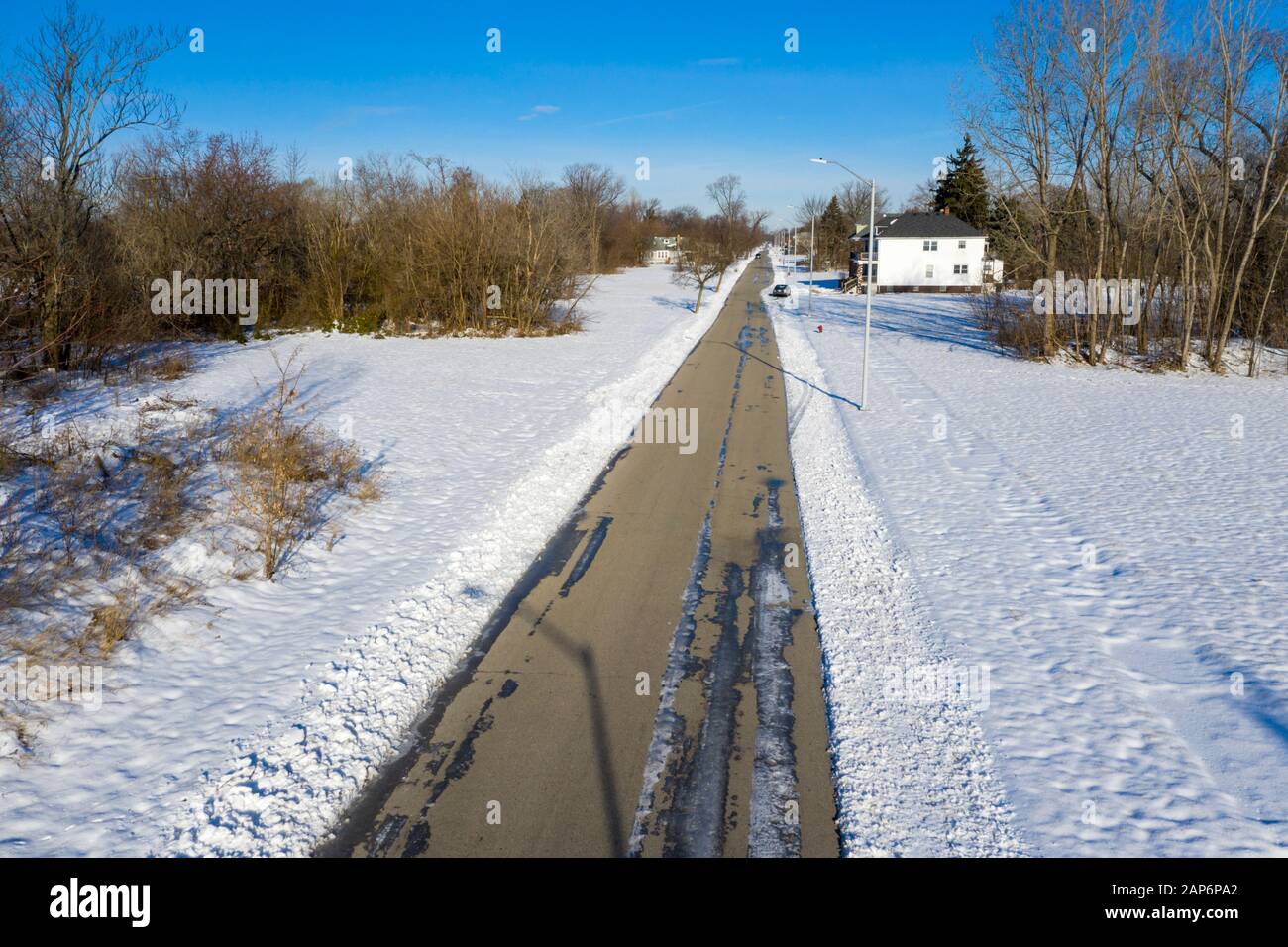Detroit, Michigan Huge sections of vacant land characterize many