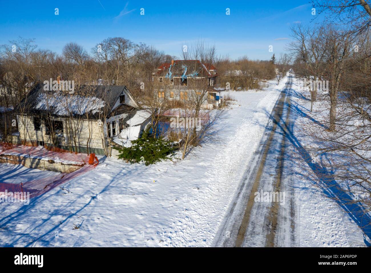 Detroit, Michigan Huge sections of vacant land characterize many Detroit neighborhoods despite