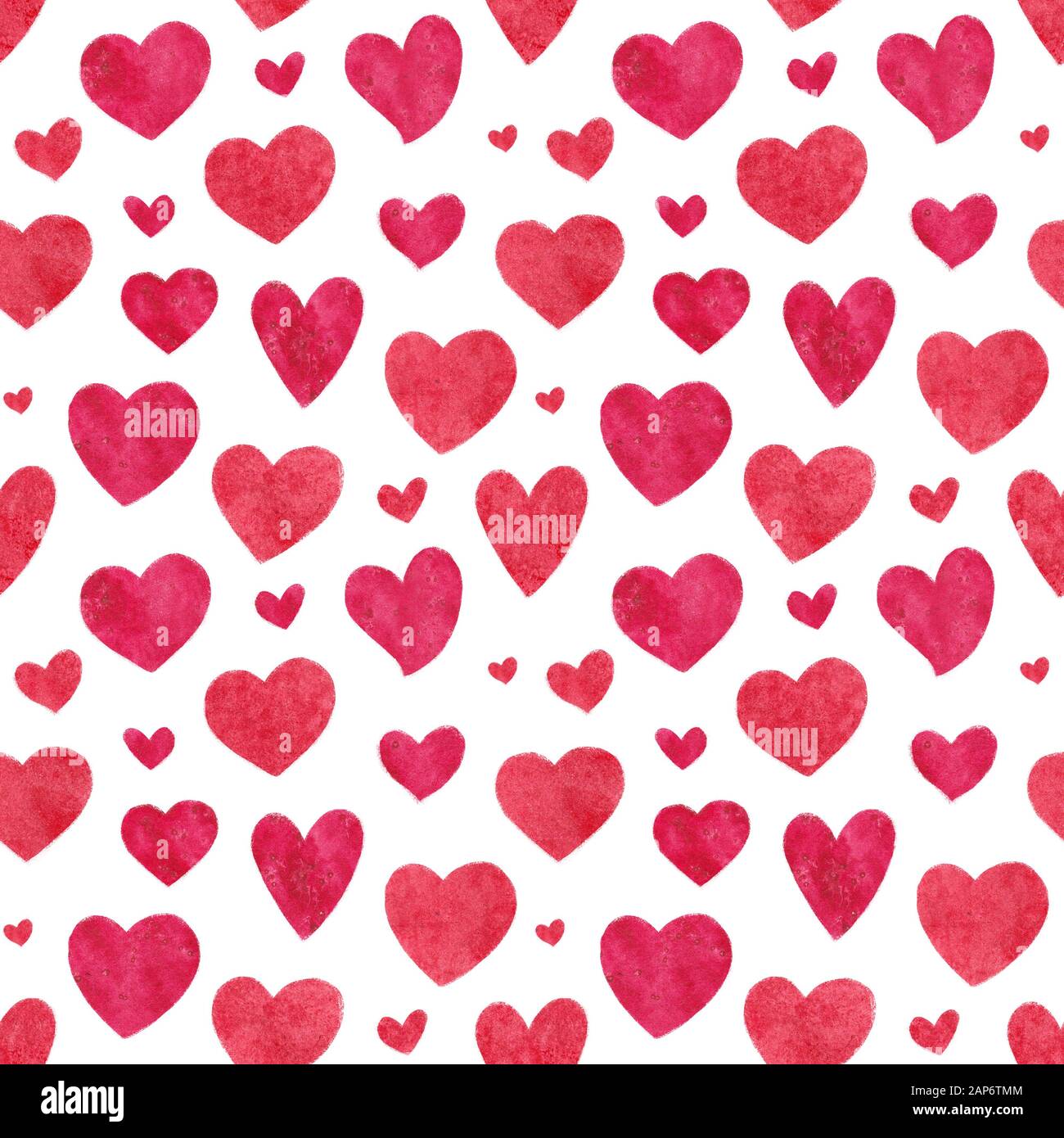 Seamless pattern with pink hearts. Valentine's Day template design ...