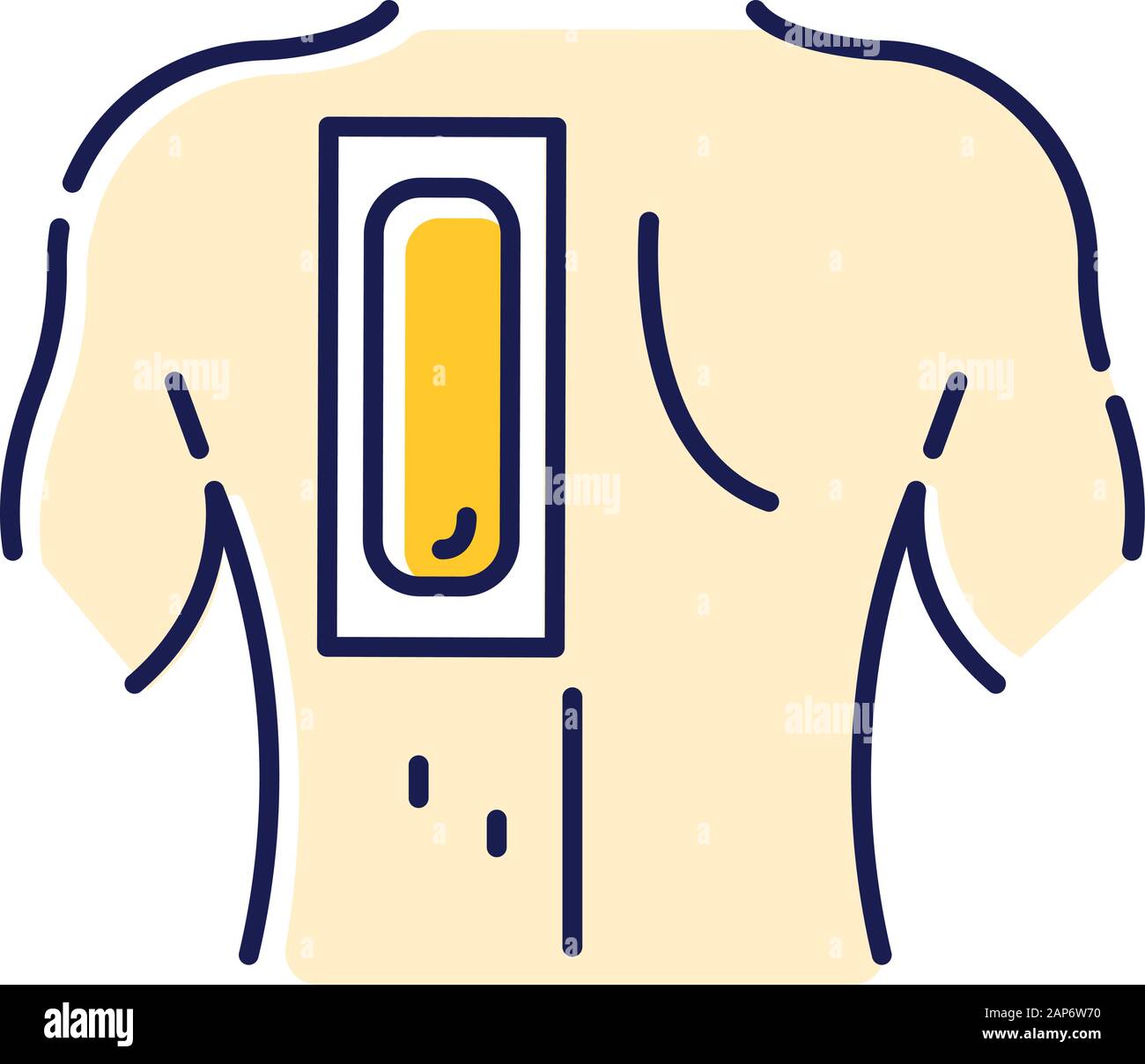 Male back skin Stock Vector Images - Alamy