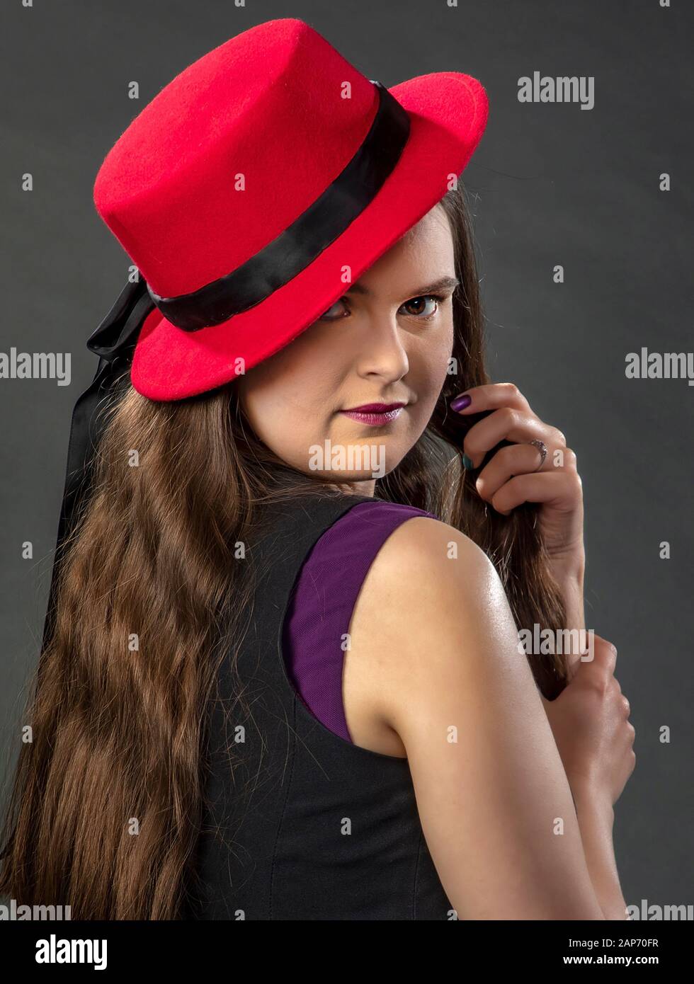 Samantha - internationally renowned classically trained soprano singer with a worldwide following. Stock Photo