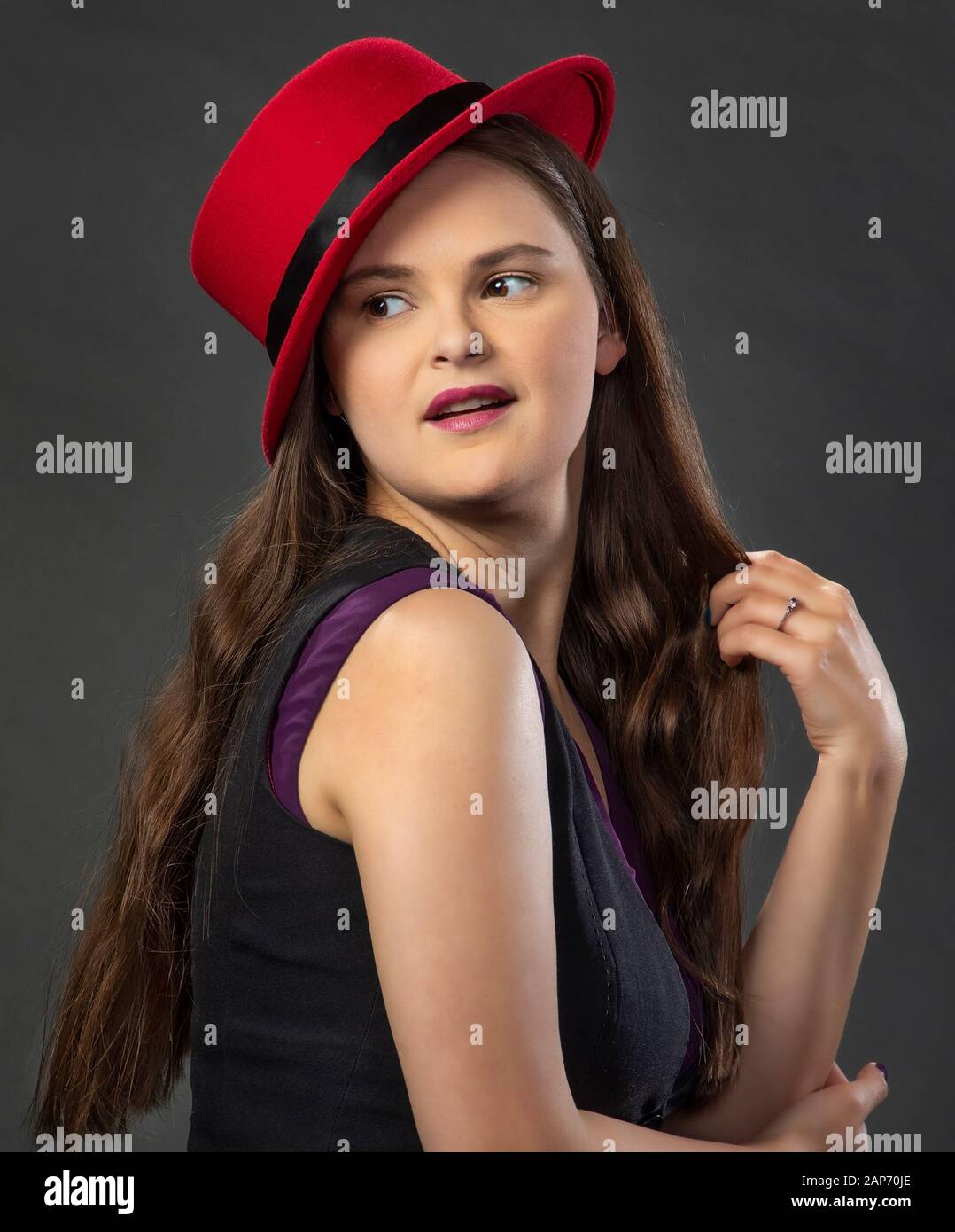 AMP647Samantha - internationally renowned classically trained soprano singer with a worldwide following. Stock Photo