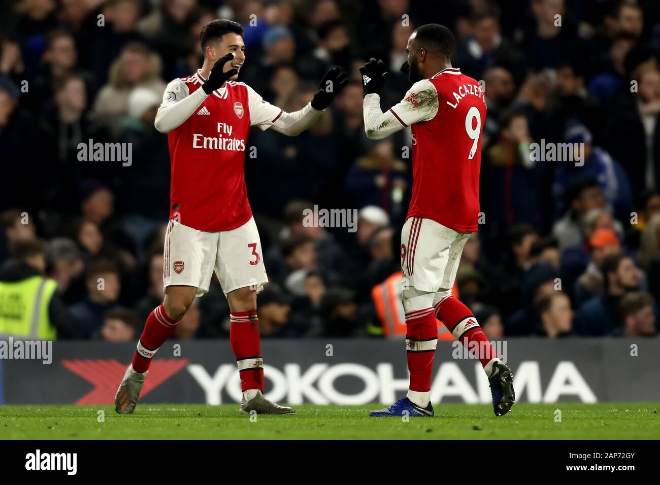 Stamford Bridge London Uk 21st Jan 2020 English Premier League Football Chelsea Versus Arsenal Gabriel Martinelli