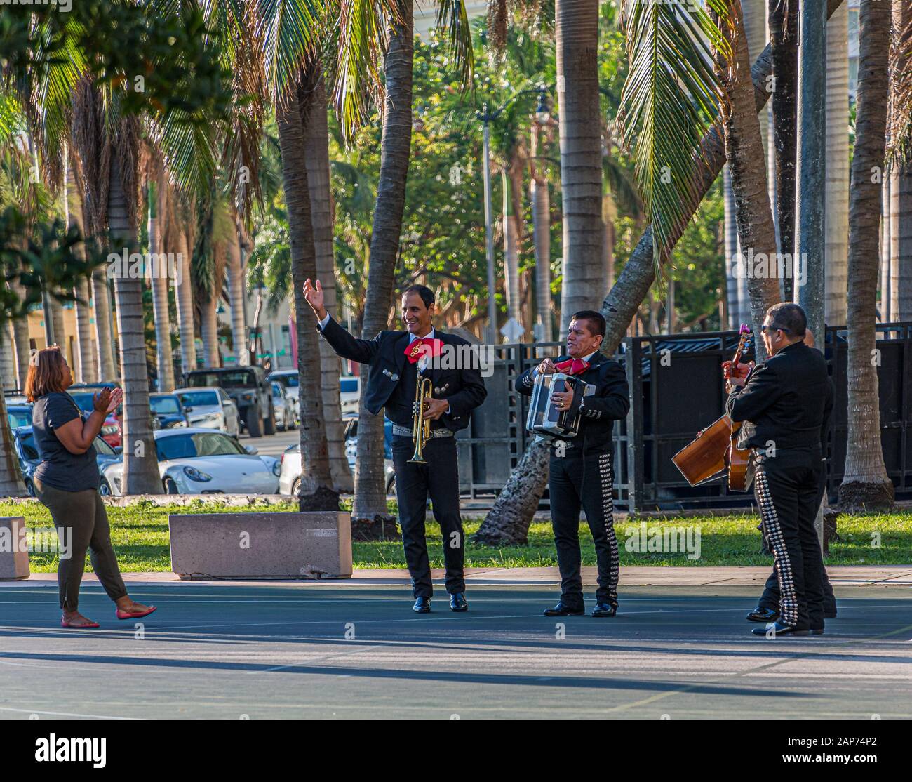 Early Morning Mariachis Stock Photo