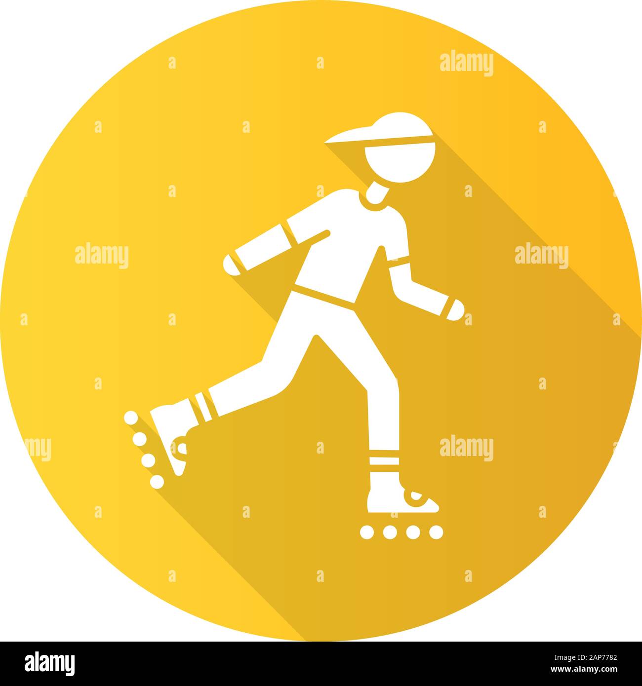 Freestyle rollerblading Stock Vector Images Alamy