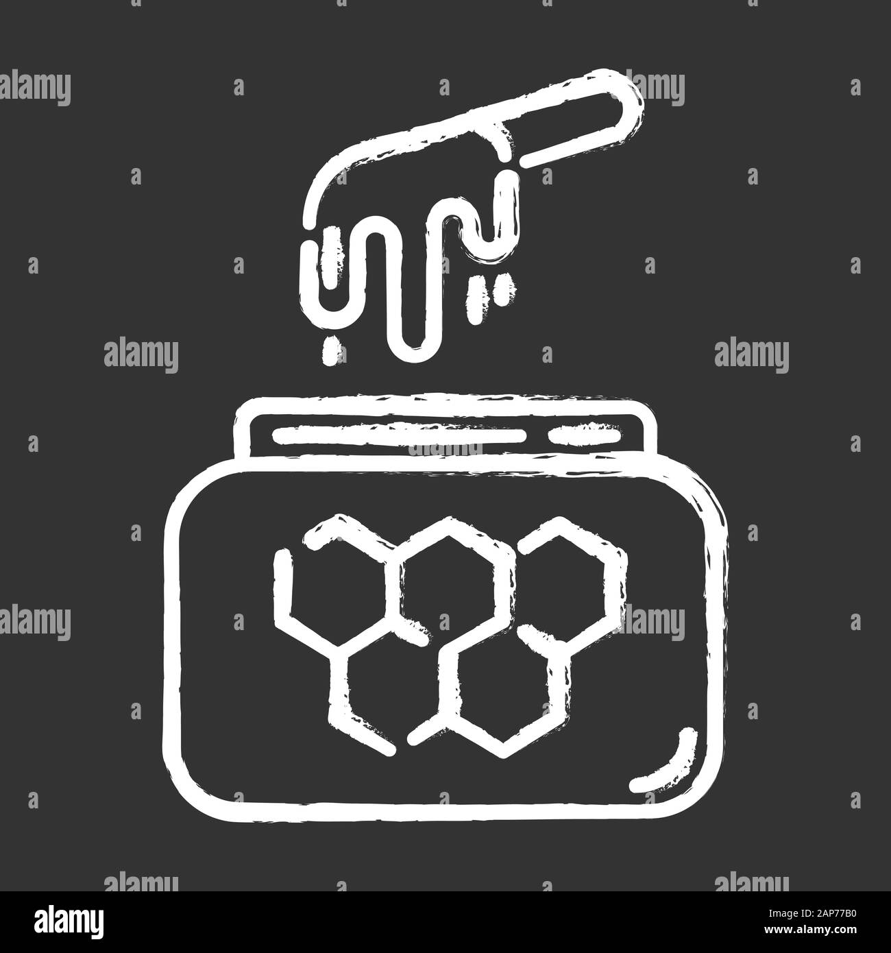 Honey Waxing Chalk Icon Natural Soft Cold Wax In Jar With Spatula