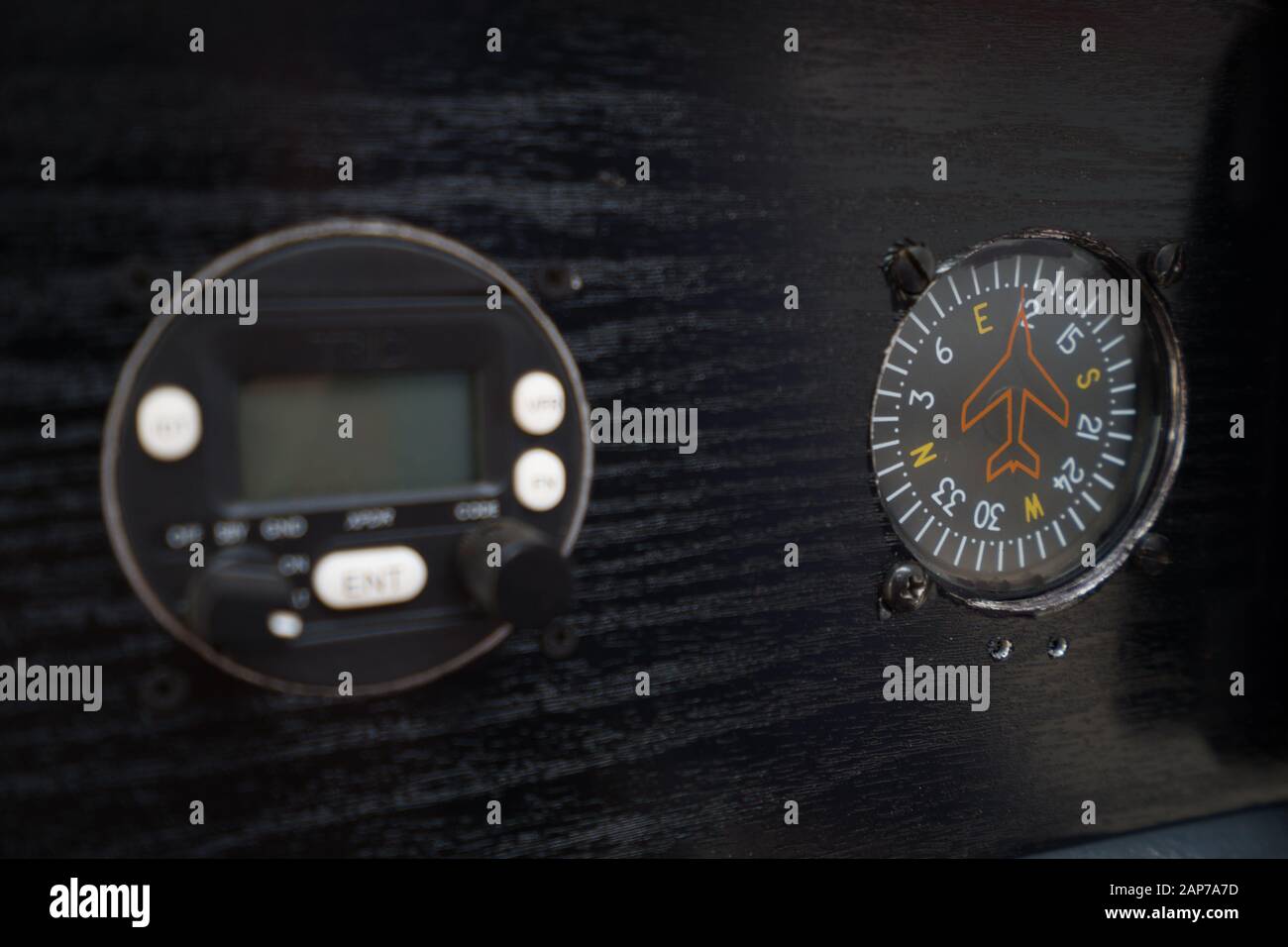 Microlight Ultralight aircraft instrument panel Stock Photo Alamy