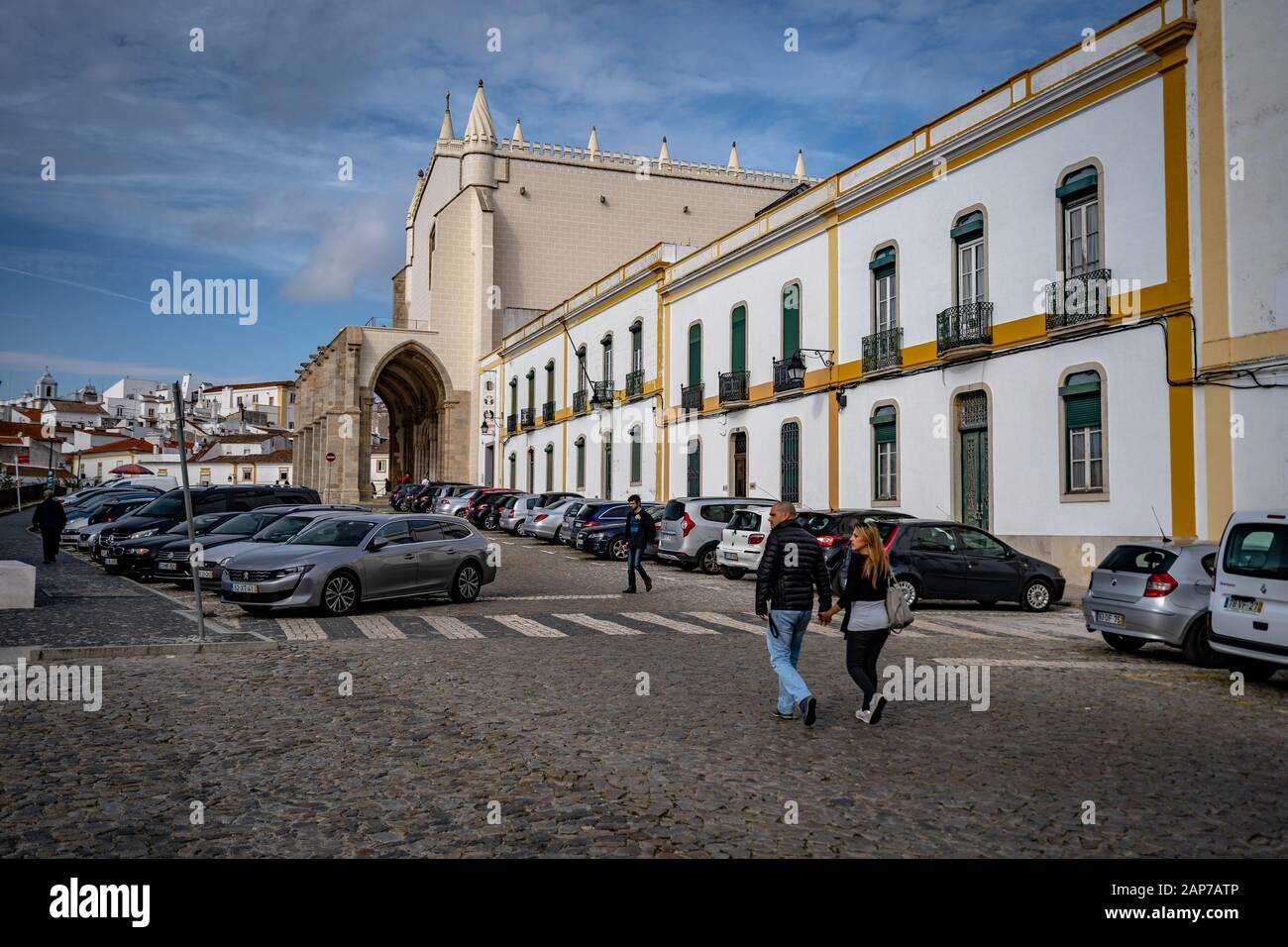 Evora, Portugal - Church of St. Francis and Chapel of Bones building Stock Photo