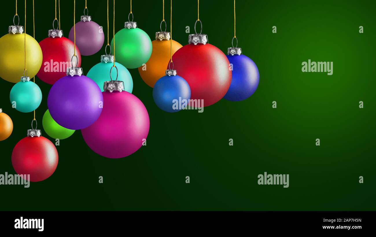 Christmas Ball Ornaments Decorations Stock Photo Alamy