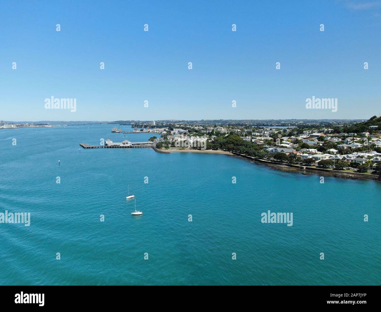 Devonport, Auckland / New Zealand December 30, 2019 The Victorian Style Seaside Village of