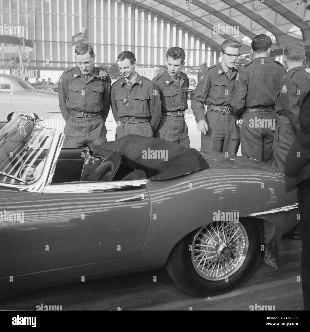 Car exhibition in RAI building in Amsterdam Date: 16 February 1963 Location: Amsterdam, Noord-Holland Keywords: cars, exhibitions Institution name: RAI Stock Photo