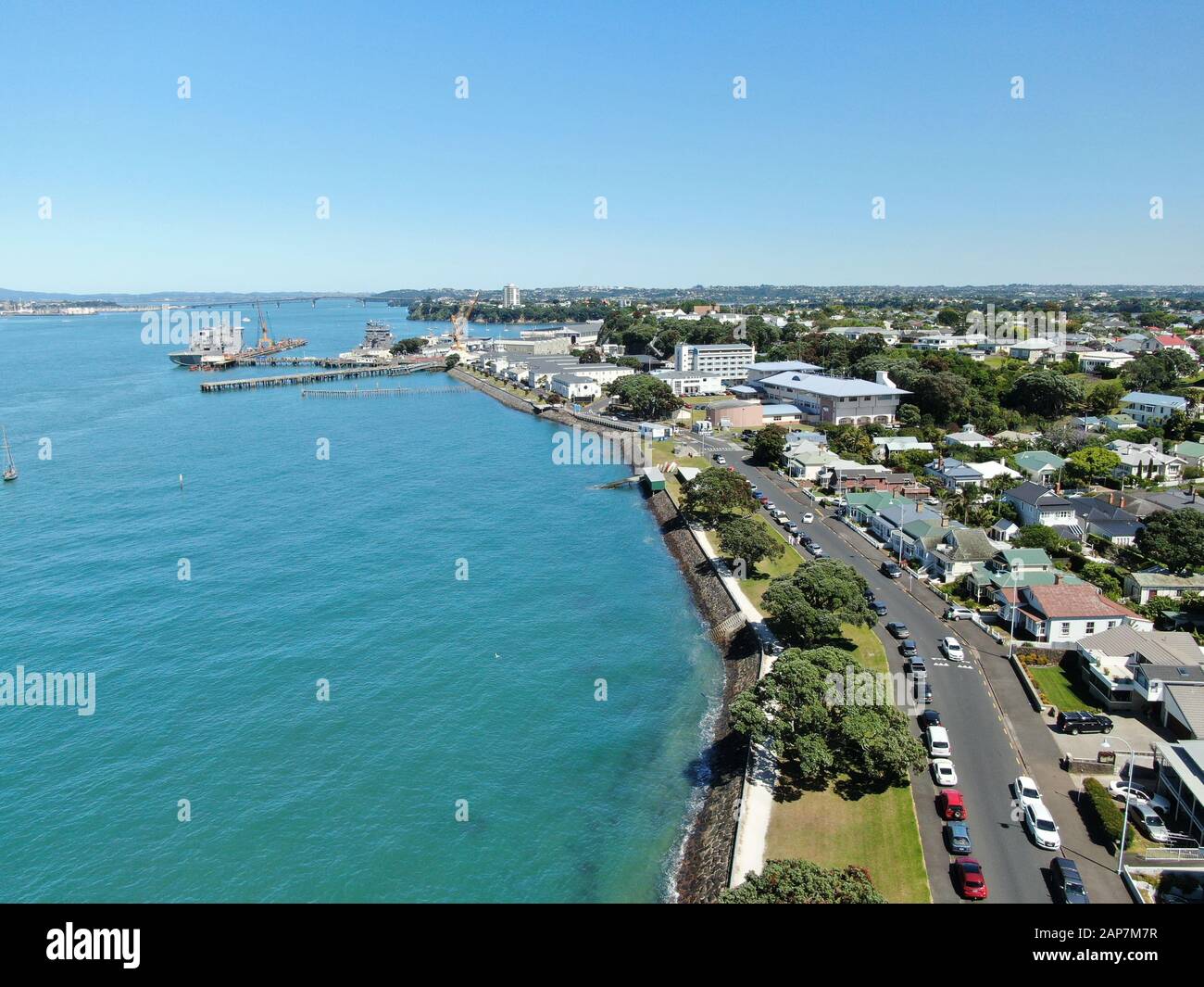 Devonport, Auckland / New Zealand December 30, 2019 The Victorian Style Seaside Village of