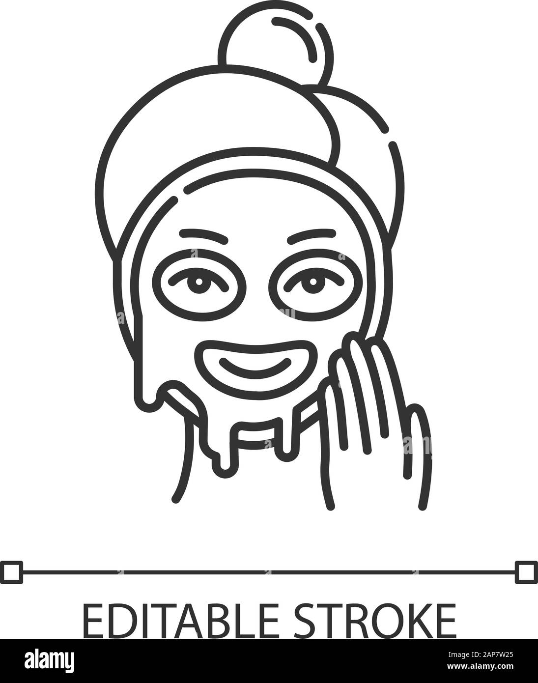 Peel off mask Stock Vector Images - Alamy