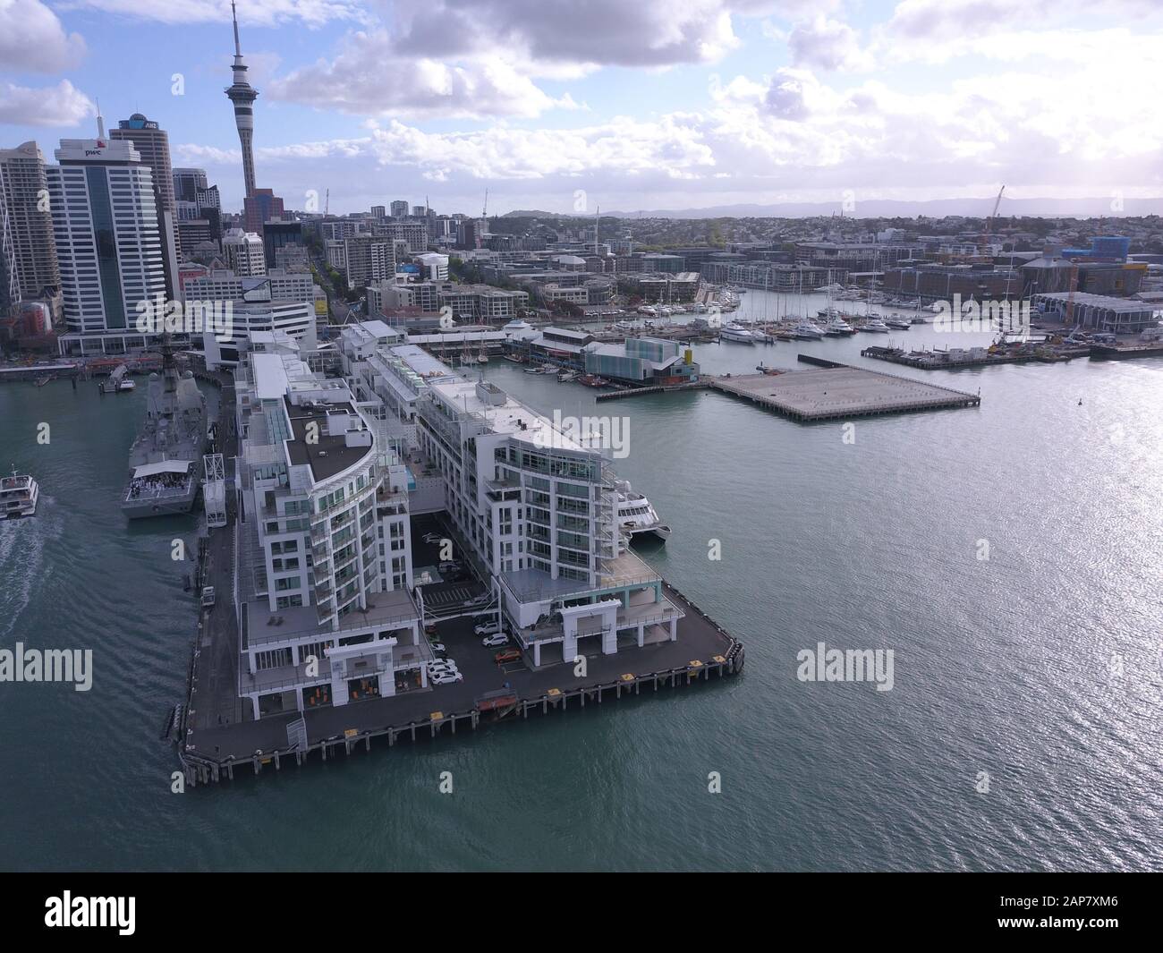 Viaduct Harbour, Auckland / New Zealand - December 29, 2019: The ...