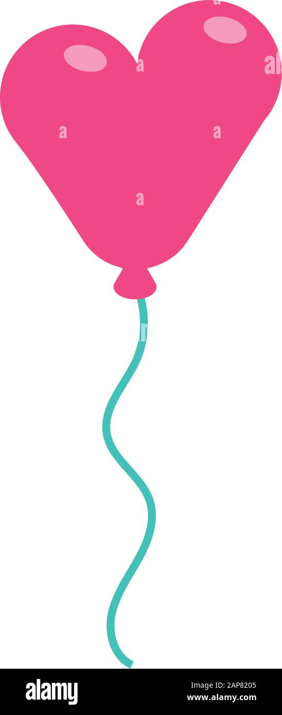 birthday balloon helium floating icon Stock Vector Image & Art - Alamy
