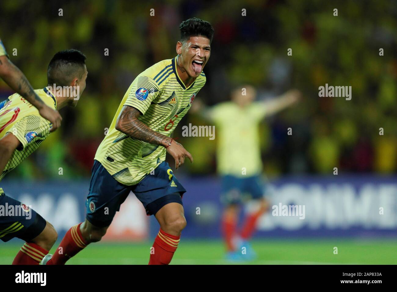 Armenia Colombia 22nd Jan 2020 Jorge Carrascal R Of Colombia Celebrates After Scoring During The South