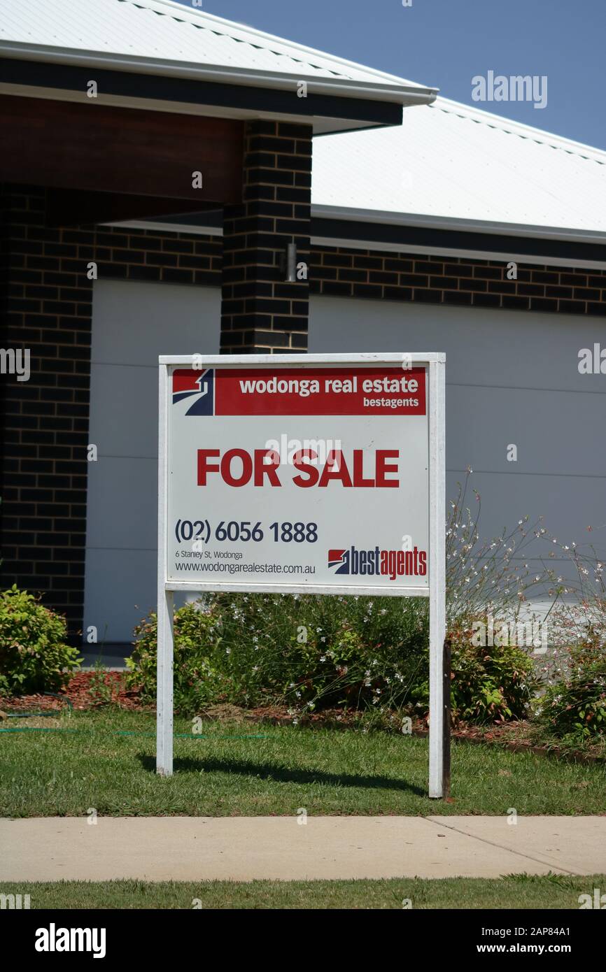 Australian “For sale” signs Stock Photo - Alamy