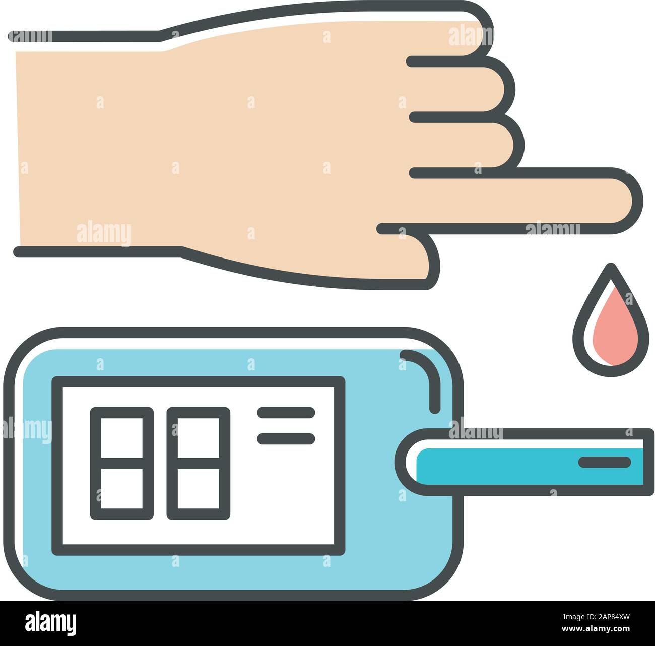 Glucometer cartoon Cut Out Stock Images & Pictures - Alamy