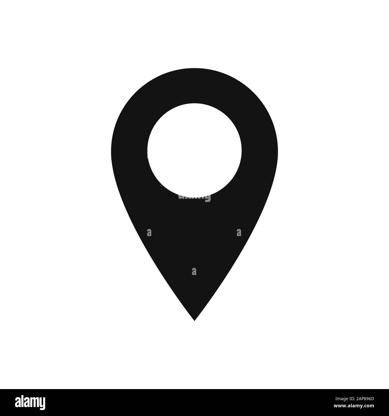 Location vector icon, map pin symbol in modern design style for web site  and mobile app Stock Vector Image & Art - Alamy