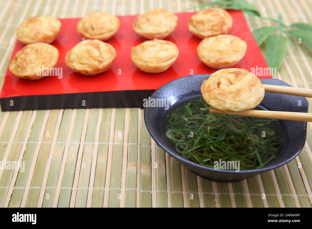 Akashiyaki Small Round Dumpling Stock Photo Alamy