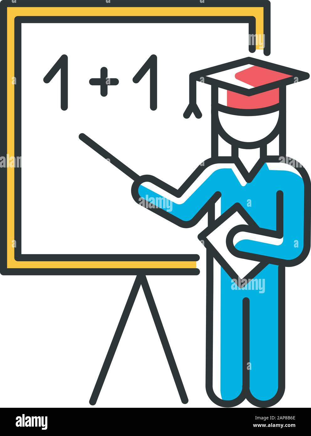 Education industry blue color icon educational process pedagogy