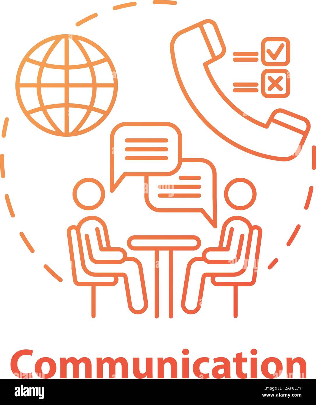 Communication concept icon. Dialogue. Professional conversation ...