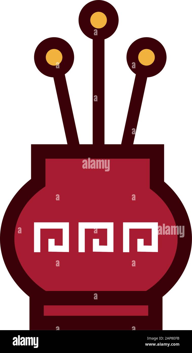 Chinese porcelain vase Stock Vector Images Alamy