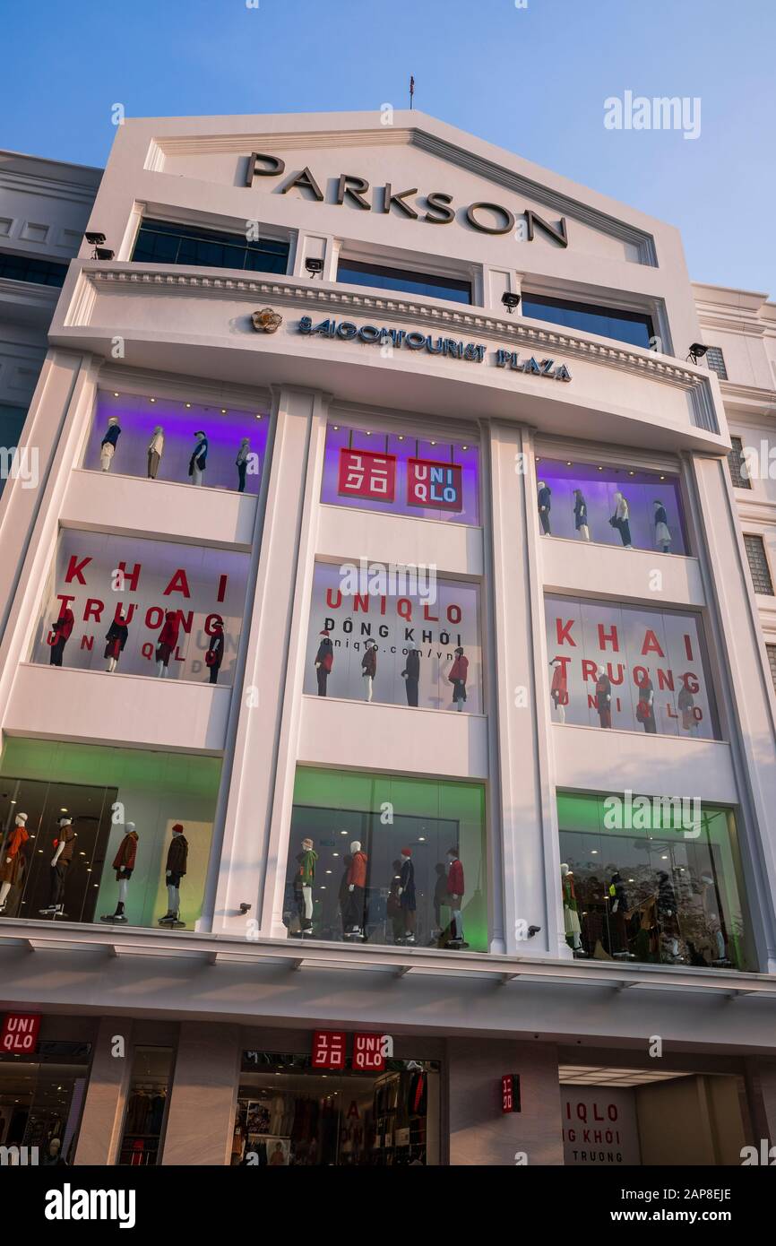 Uniqlo Japanese clothing retailer opens first store in Vietnam inside the  Parkson shopping mall, Ho Chi Minh City, Vietnam Stock Photo - Alamy