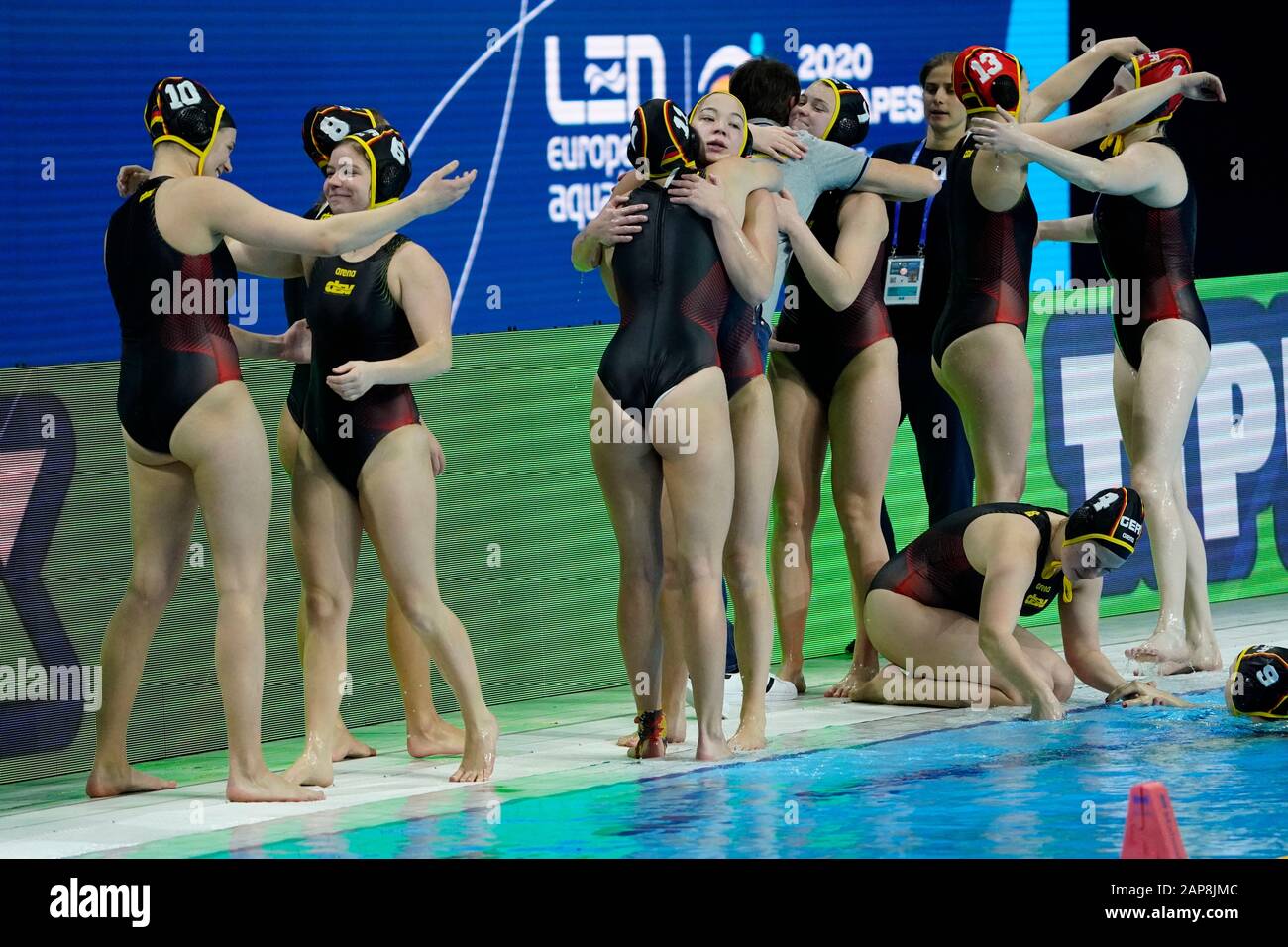 Germany winner during LEN European Aquatics Waterpolo on January 21, 2020.  Serbia vs Germany in Duna Arena in Budapest, Hungary Credit: SCS/Sander  Chamid/AFLO/Alamy Live News Stock Photo - Alamy