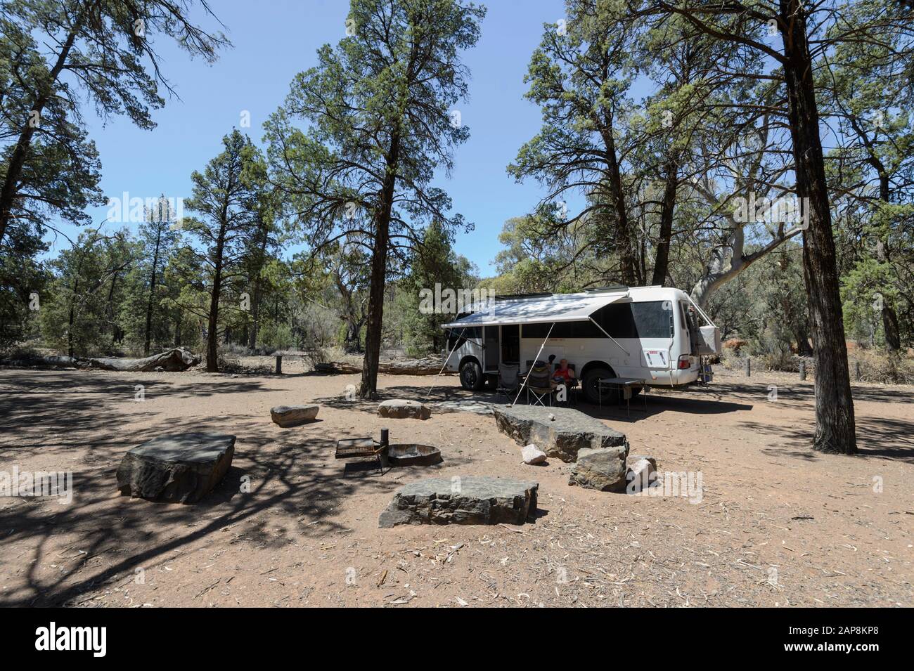 Bush camping at Koolamon Campsite, Flinders Ranges National Park, South