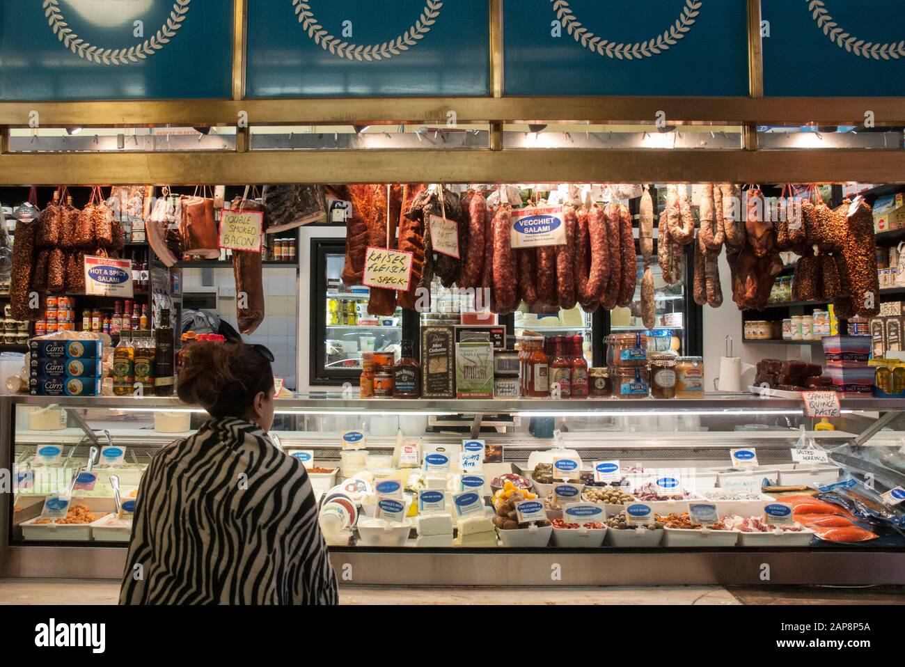 Shopping in the Dairy Produce Hall of the Queen Victoria Market