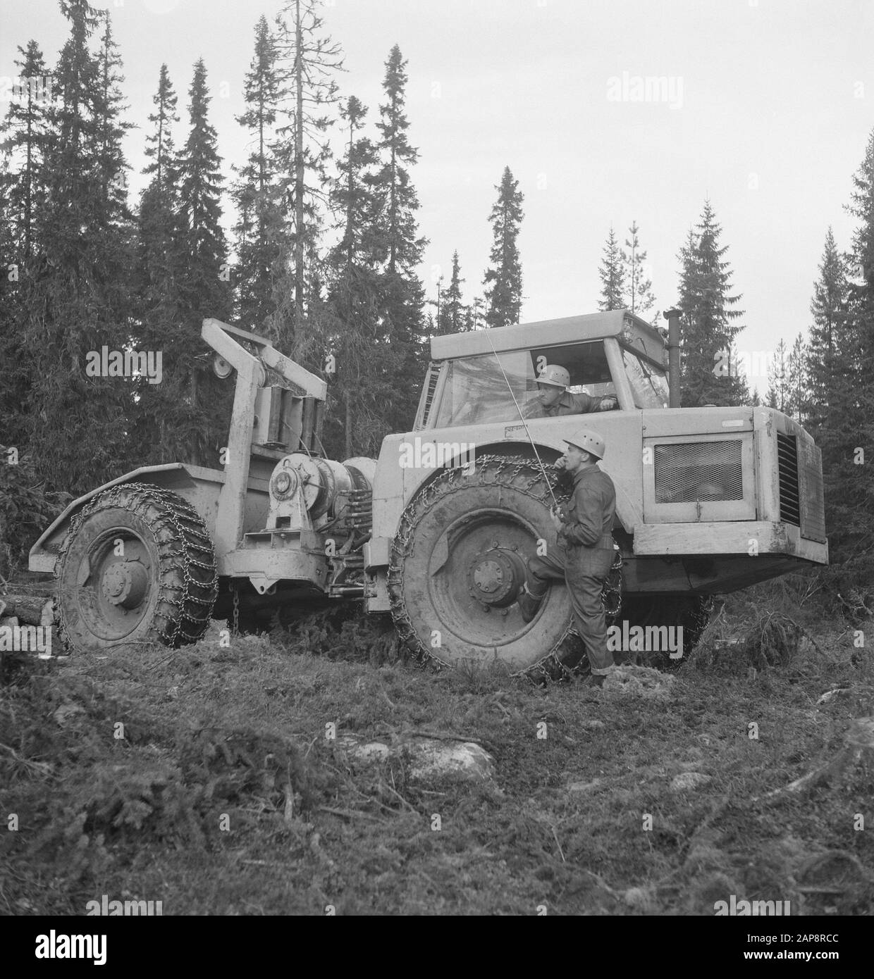 forestry, machines, tools, workers Date: undated Keywords: workers, forestry, machines, tools Stock Photo