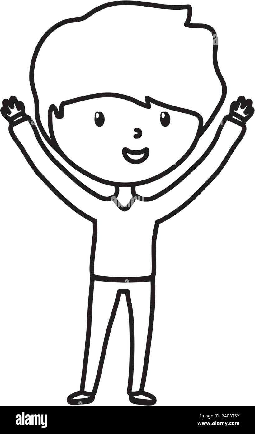 young man standing hands up celebration cartoon character vector illustration Stock Vector Image & Art - Alamy young man standing hands up celebration cartoon character vector illustration Stock Vector Image & Art - Alamy