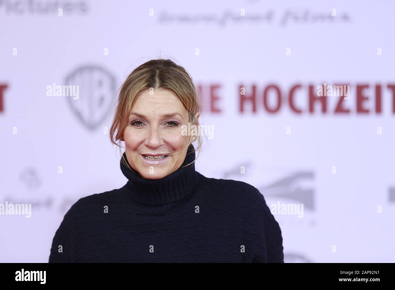 01/21/2020, Berlin, Germany, Kim Fisher attend the world Premiere 'DIE HOCHZEIT“  at the Zoo Palast  on January 21th, 2020 in Berlin, Germany. A Til Schweiger movie 'DIE HOCHZEIT' is a romantic comedy. Stock Photo